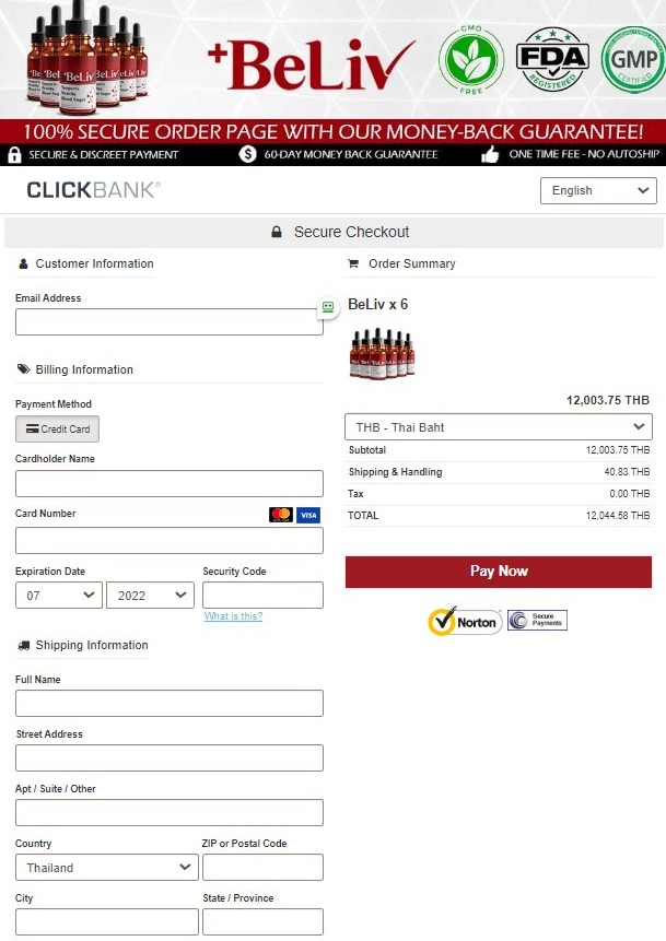 Beliv - Secure checkout